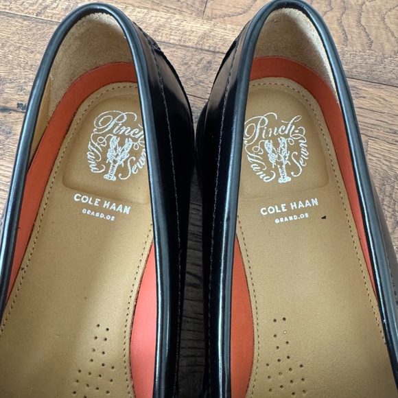 NEW Cole Haan Pinch Tassel Leather Loafers Black Men\'s Size 11.5 main image 5